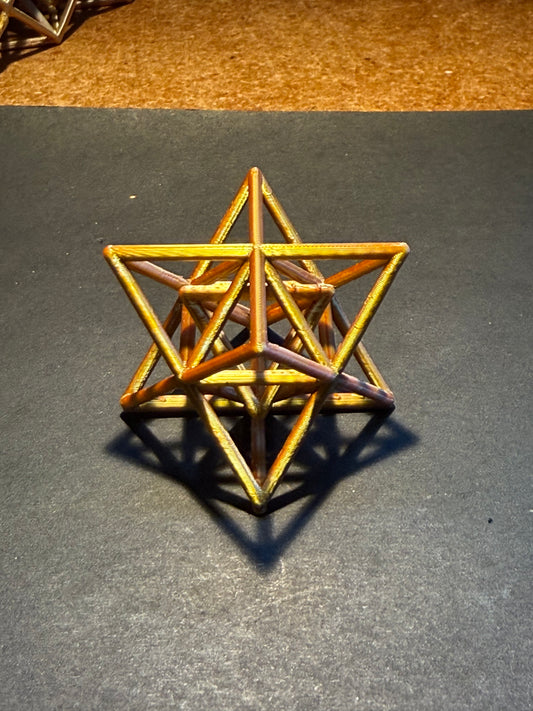 Star Tetrahedron small scale  Merkaba (Order 1) with central Tetrahedron