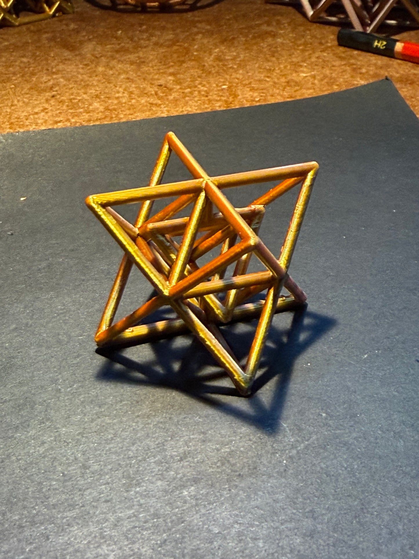 Star Tetrahedron small scale  Merkaba (Order 1) with central Tetrahedron