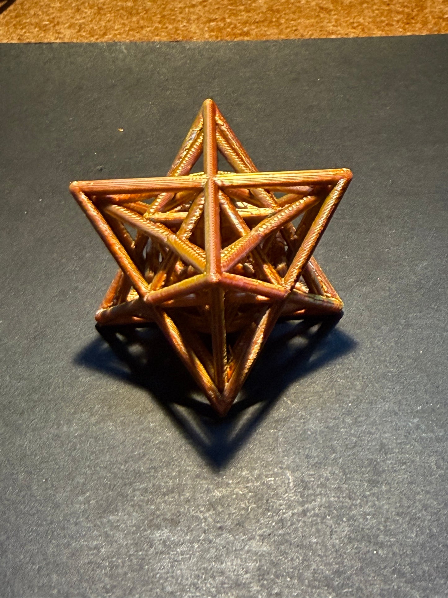Star Tetrahedron small scale  Merkaba (Order 1) with central Double stellated tetrahedrons 2D