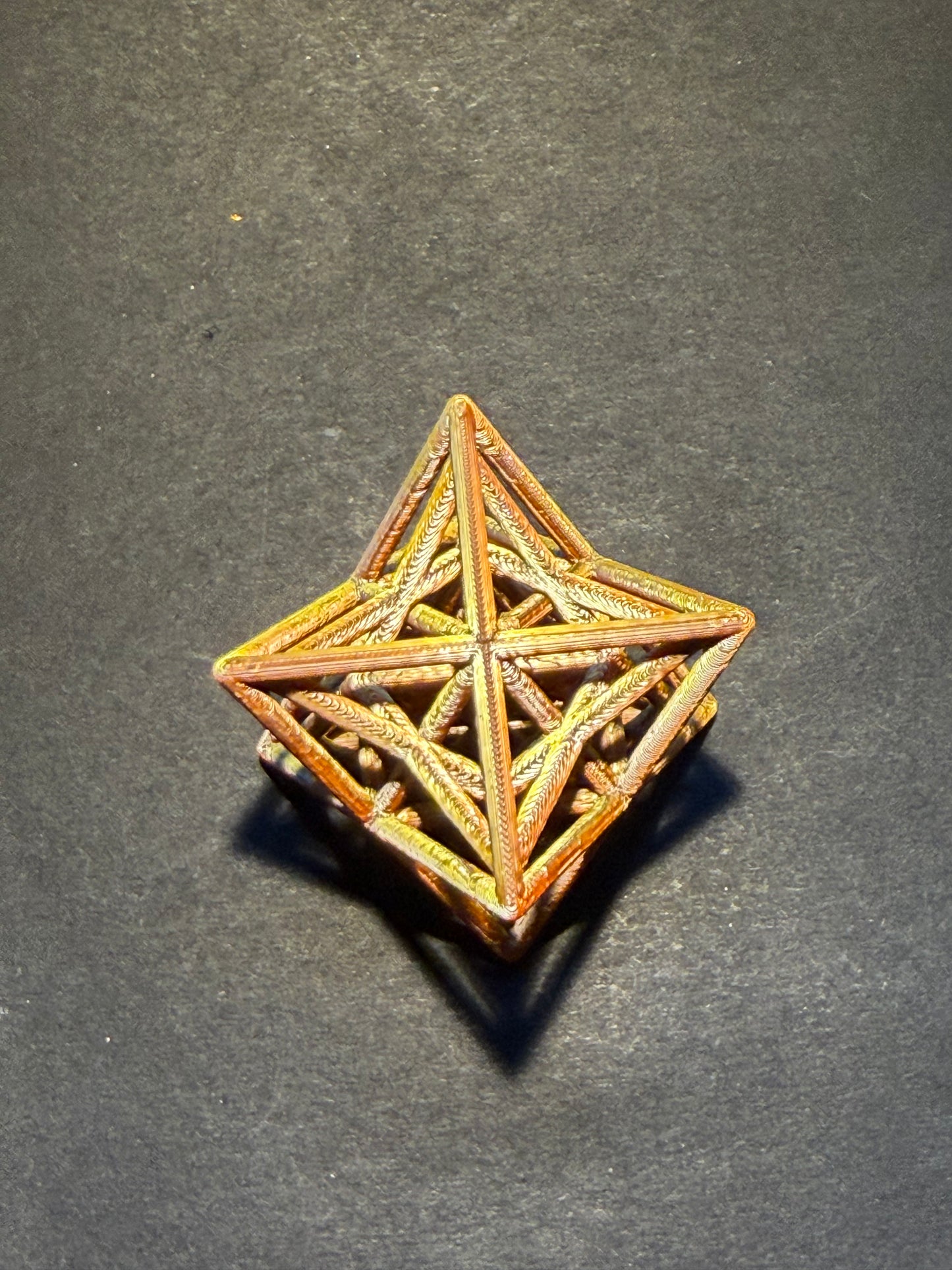 Star Tetrahedron small scale  Merkaba (Order 1) with central Double stellated tetrahedrons 2D