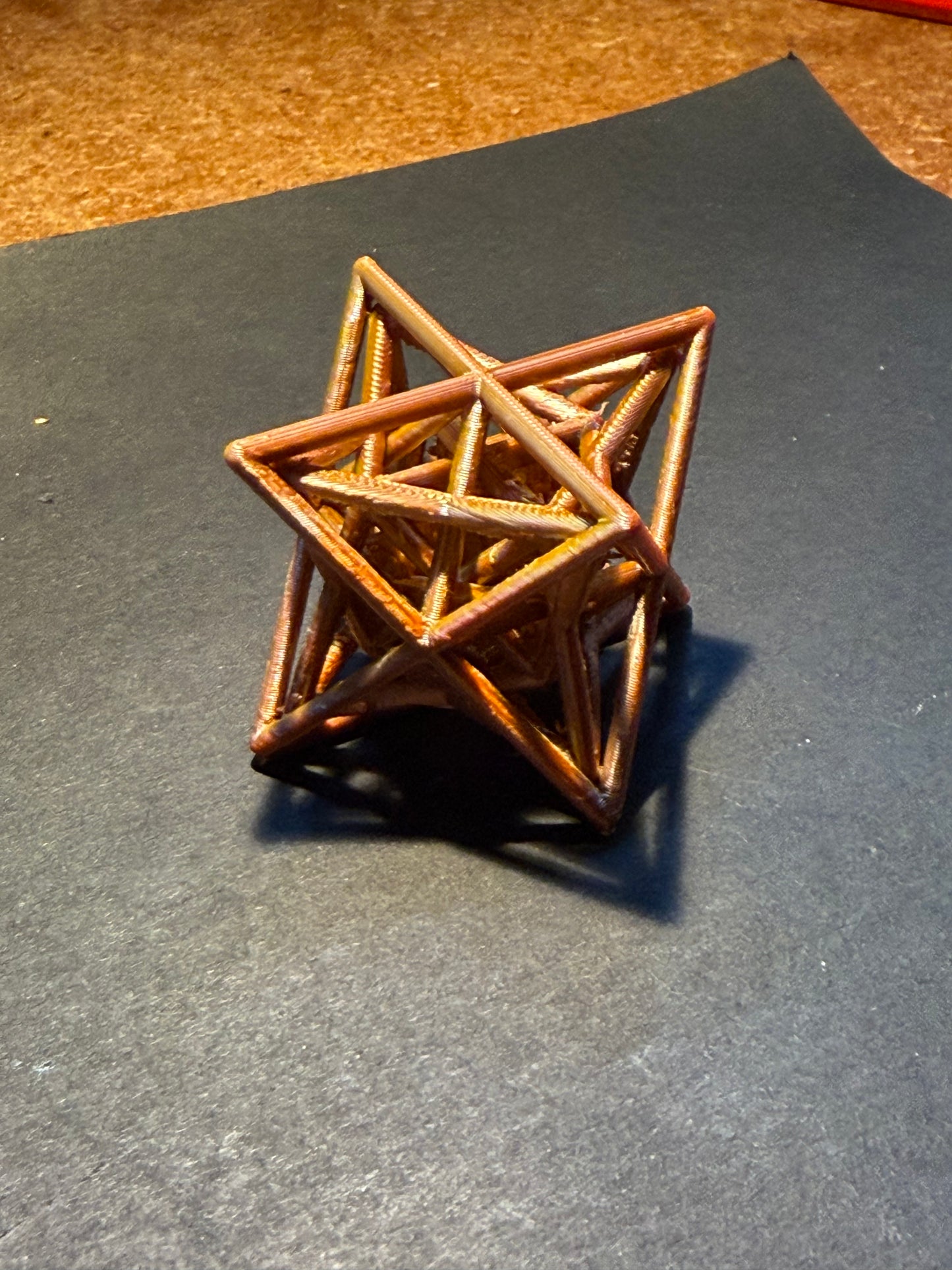 Star Tetrahedron small scale  Merkaba (Order 1) with central Double stellated tetrahedrons 2D