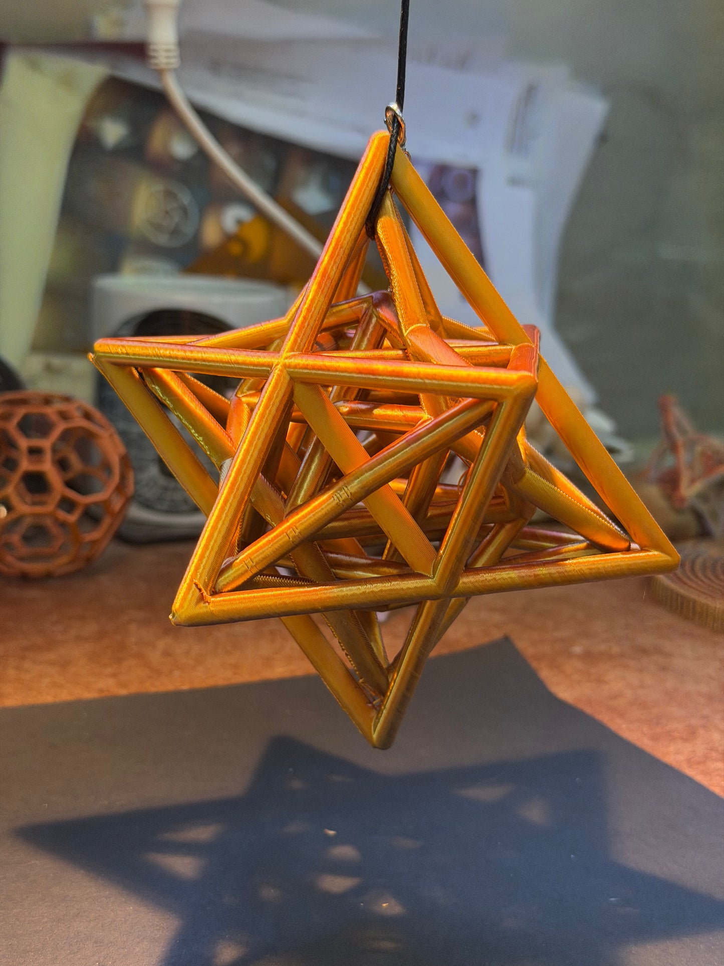 Merkaba with Central Octahedron & Double Stellated Tetrahedrons