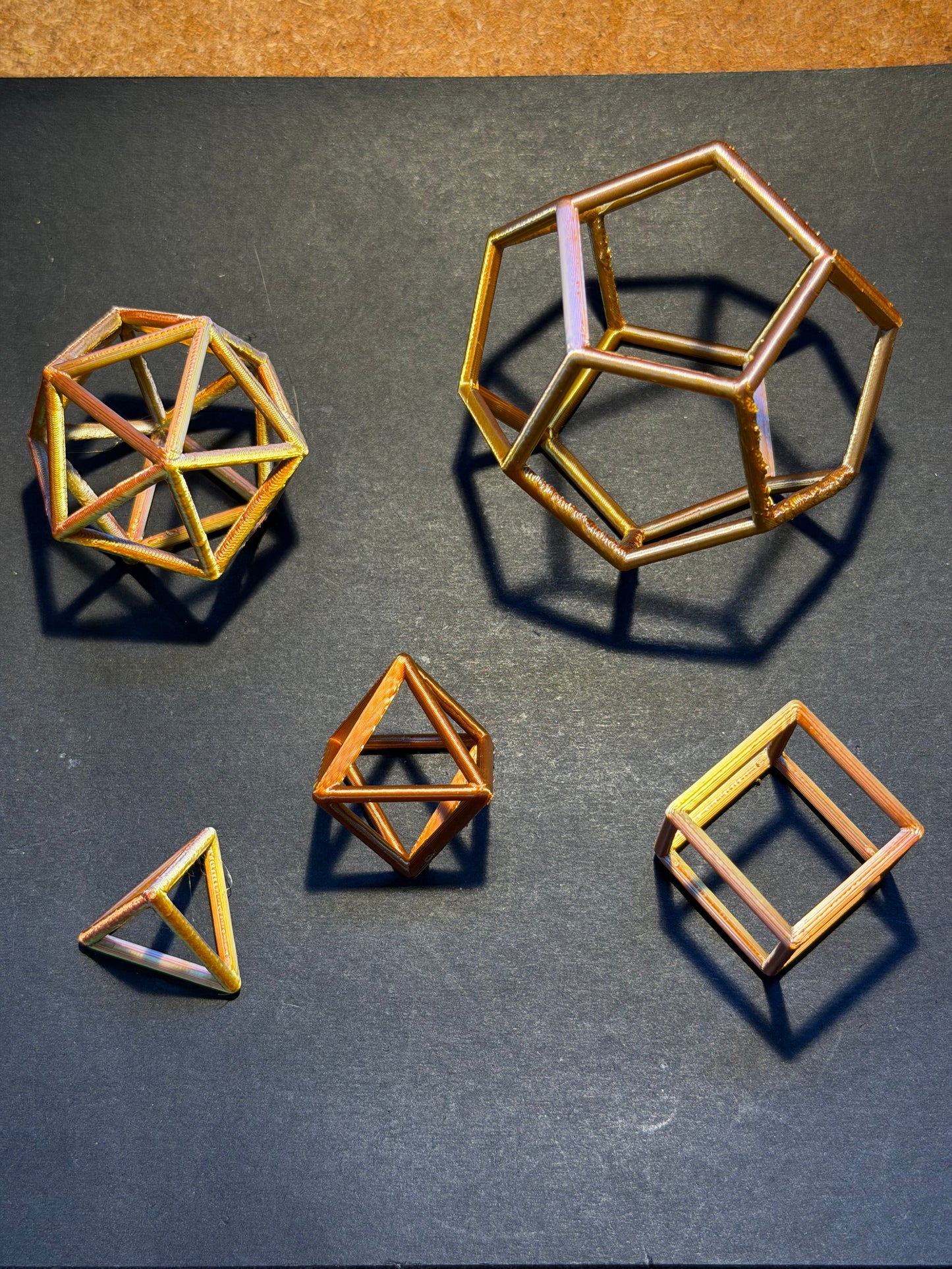 Platonic Solids 1 Inch scale edition