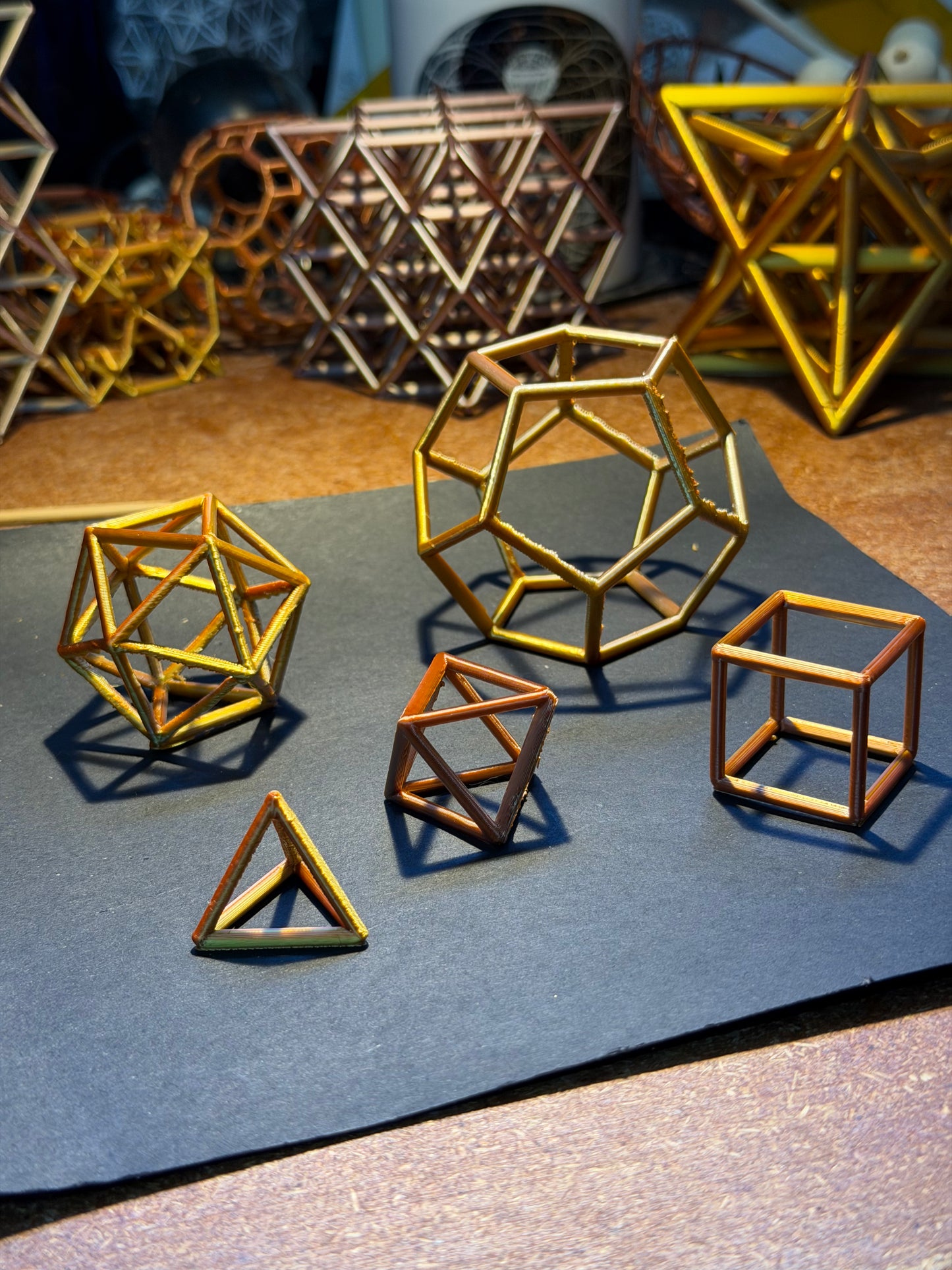 Platonic Solids 1 Inch scale edition