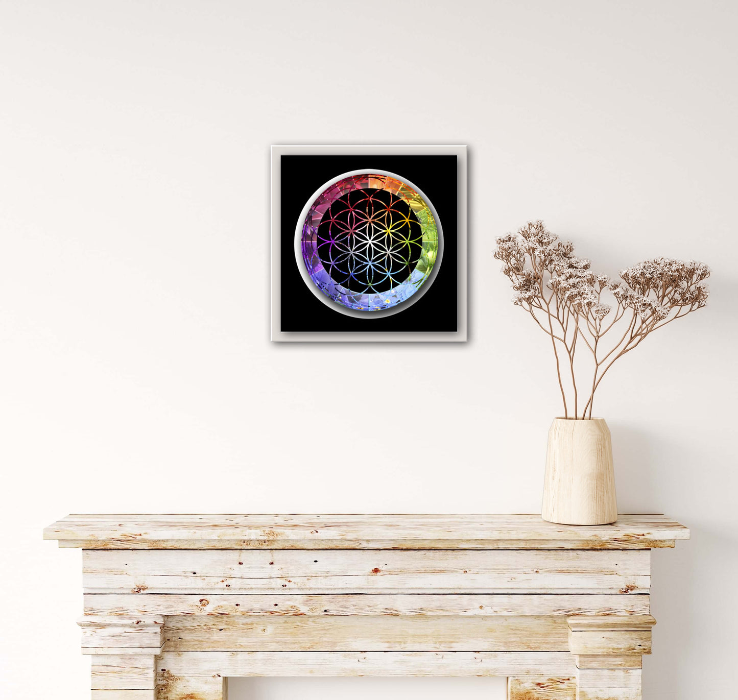 Flower of Life Rainbow Print C-Type Print - Nature of Flowers