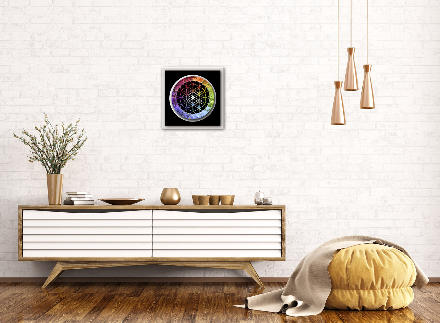 Flower of Life Rainbow Print C-Type Print - Nature of Flowers