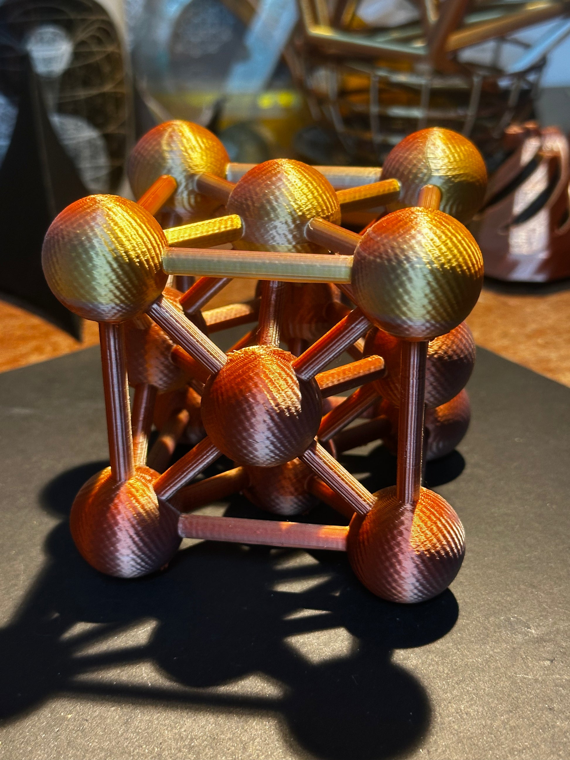 Metreon Cube 3D Printed Metatron’s Cube with Merkaba – Sacred Geometry of Creation