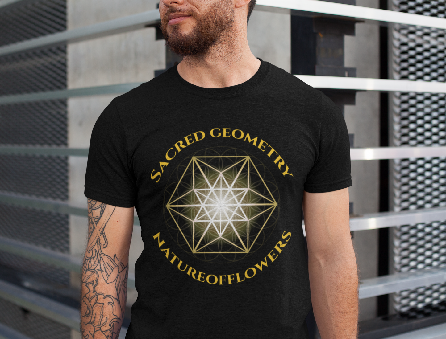 Sacred Geometry Natureofflowers Softstyle T-Shirt