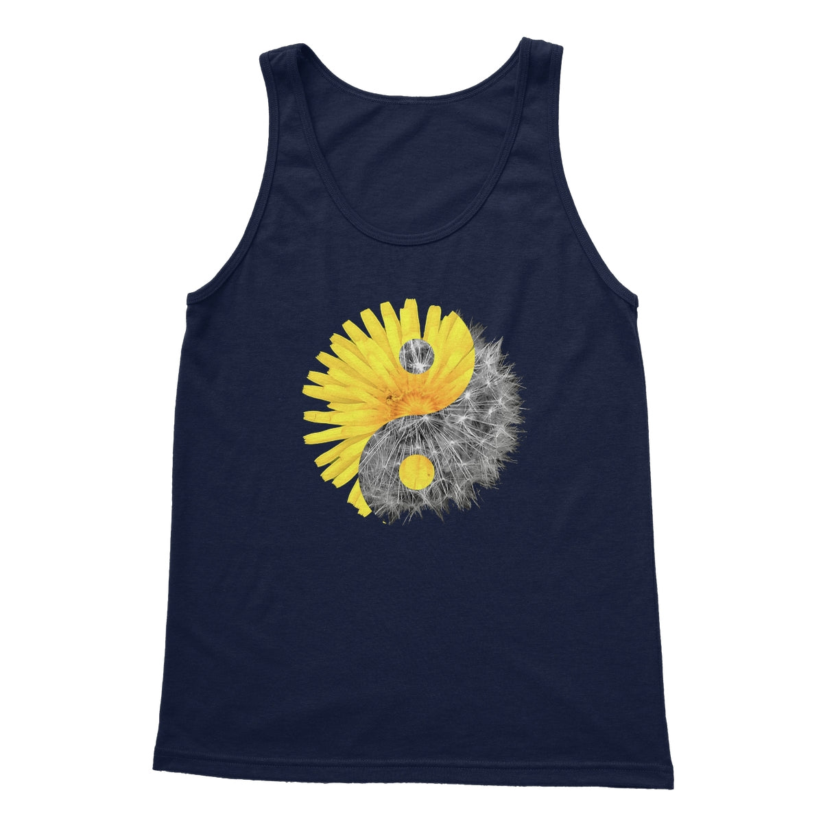 Dandelion Yin Yang  Softstyle Tank Top