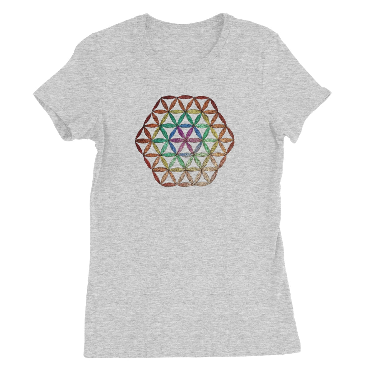 Flower of Life in Colour  Women's Favourite T-Shirt