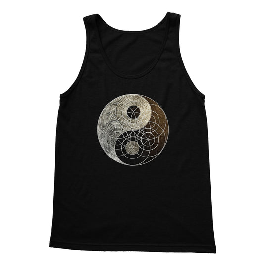 Yin Yang Golden Circle Softstyle Tank Top