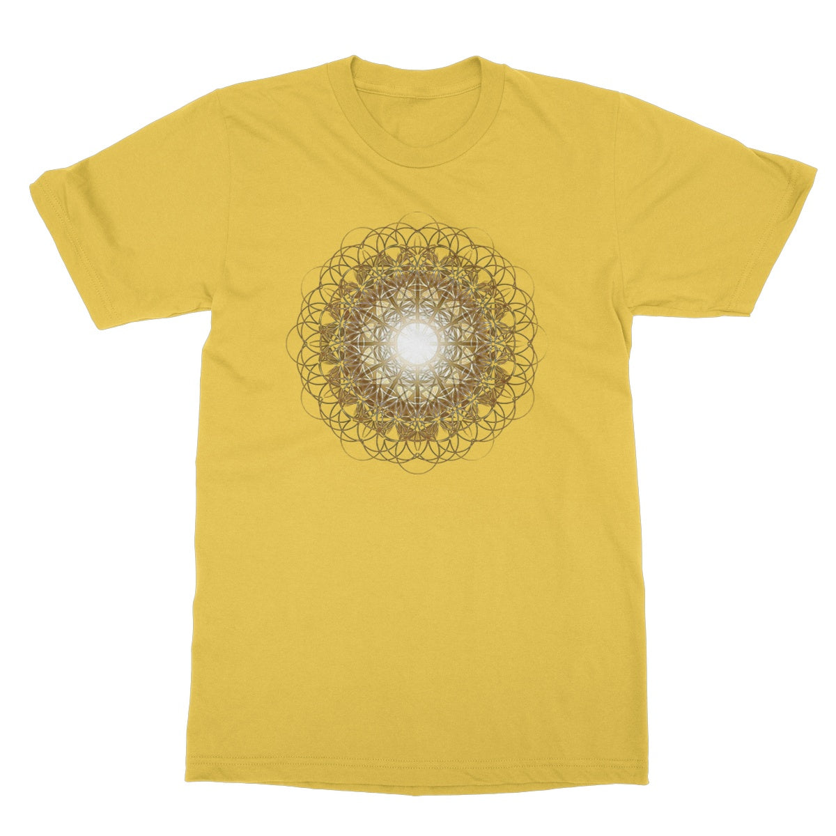 Double Fruit of Life Glow Softstyle T-Shirt