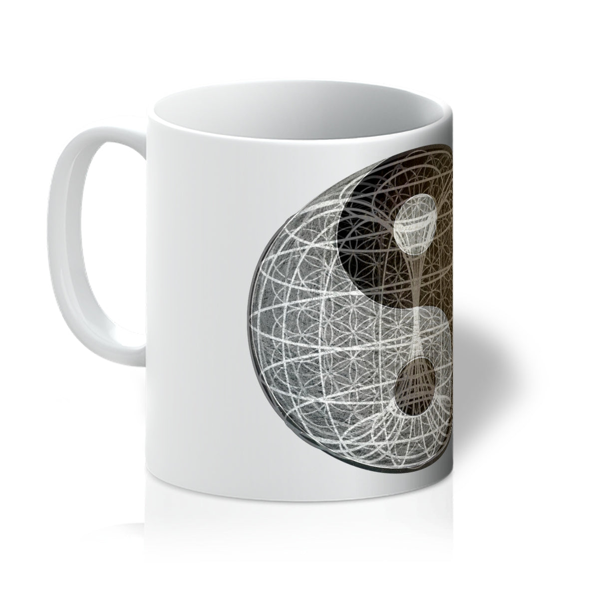 Yin Yang, Torus, Flower of Life, Unity Mug