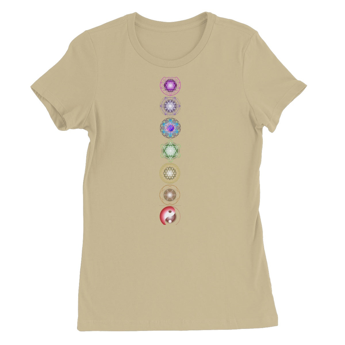 Sacred Geometry symbols Chakra Women's Favourite T-Shirt