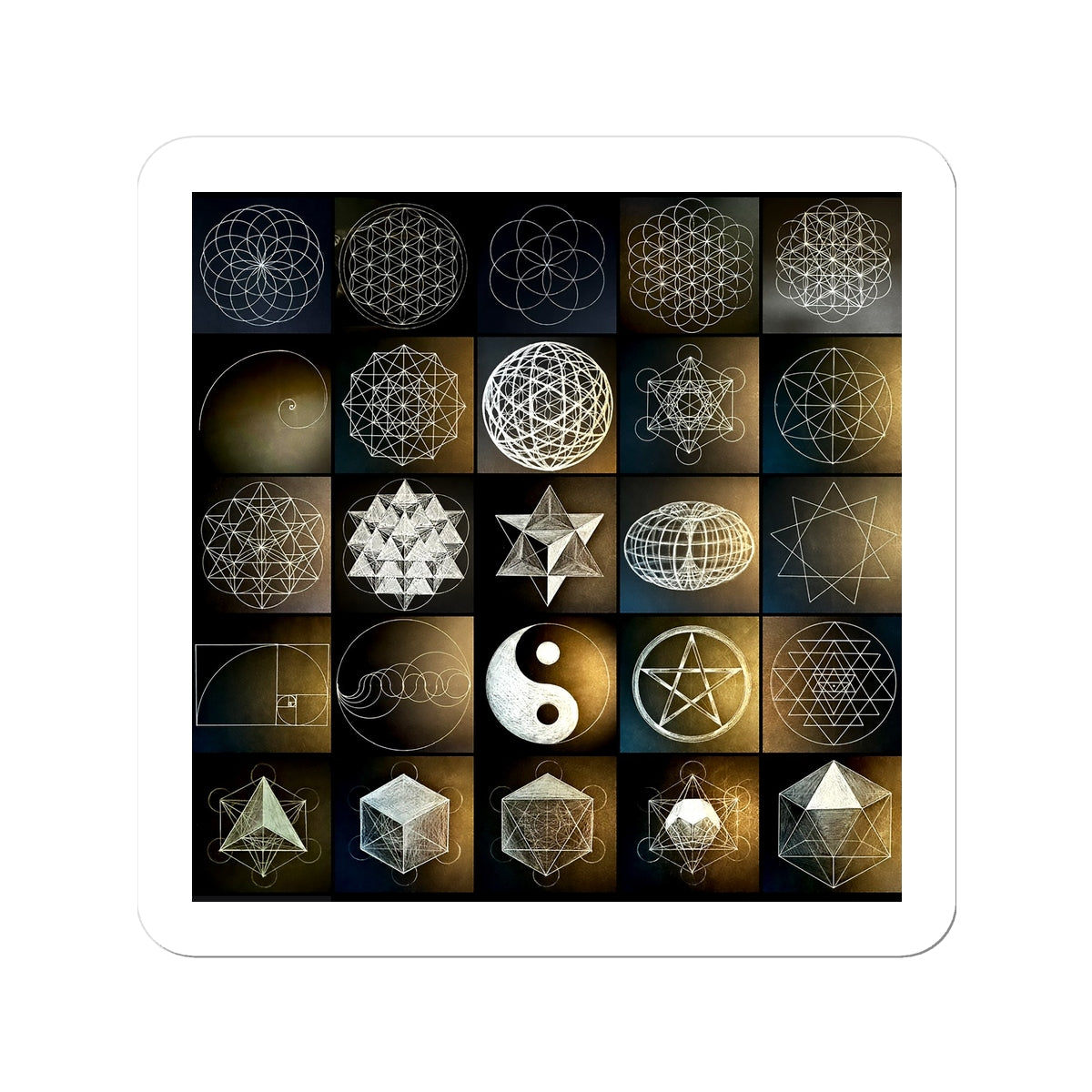 Unity Sicker Sacred Geometry Unity Sticker – Nature of Flowers
