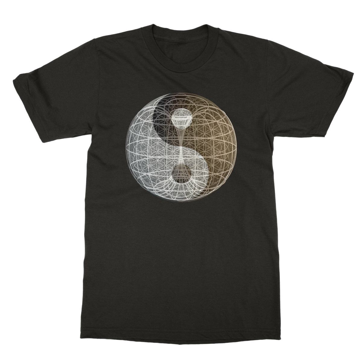 Yin Yang, Torus, Flower of Life, Unity Softstyle T-Shirt