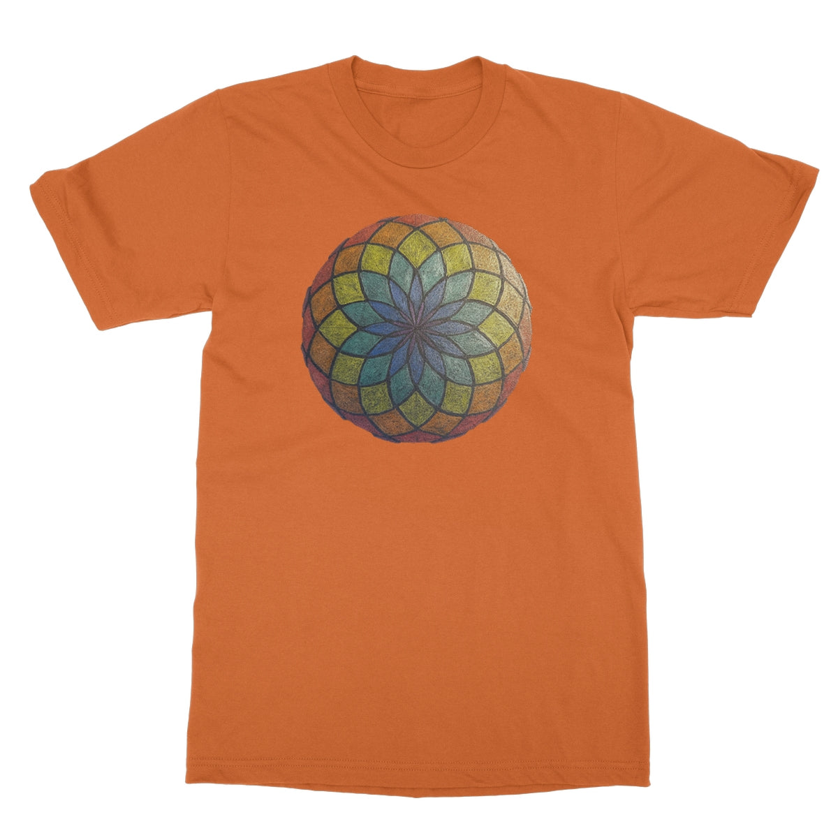 Lotus of Life in Colour Softstyle T-Shirt