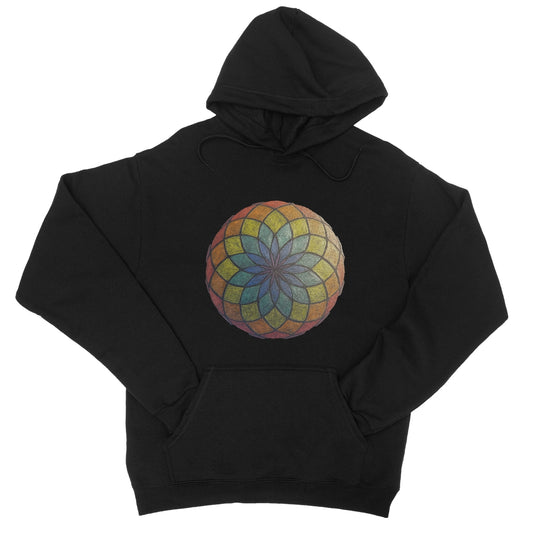 Lotus of Life in Colour College Hoodie