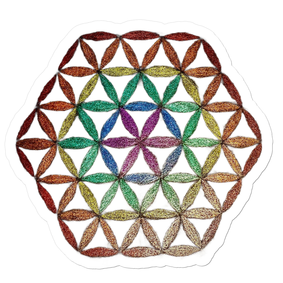 Flower of Life in Colour  Sticker