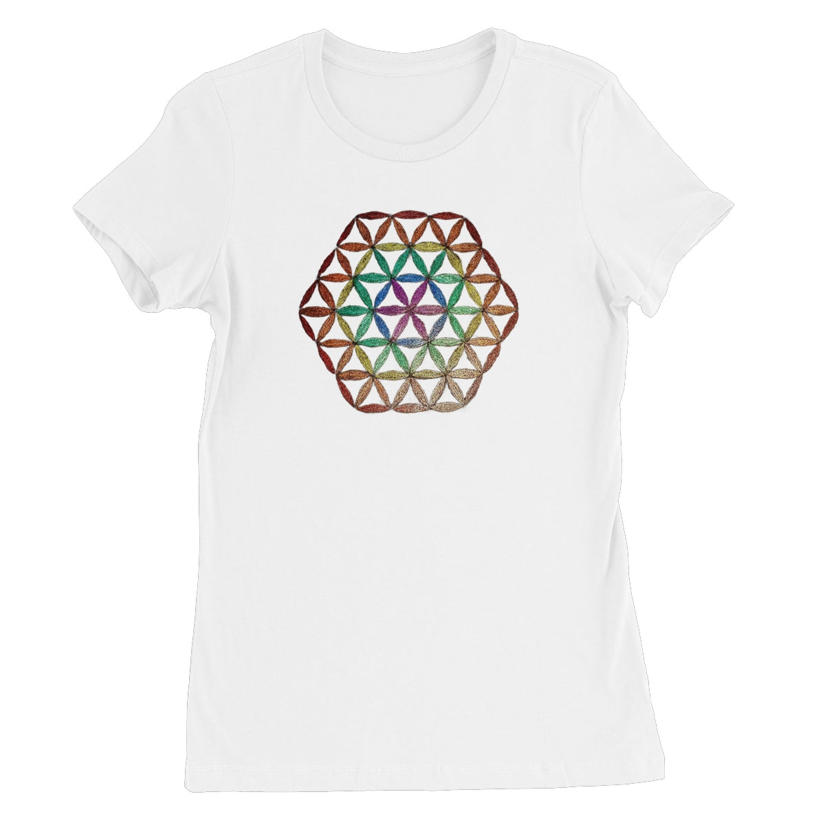 Flower of Life in Colour  Women's Favourite T-Shirt