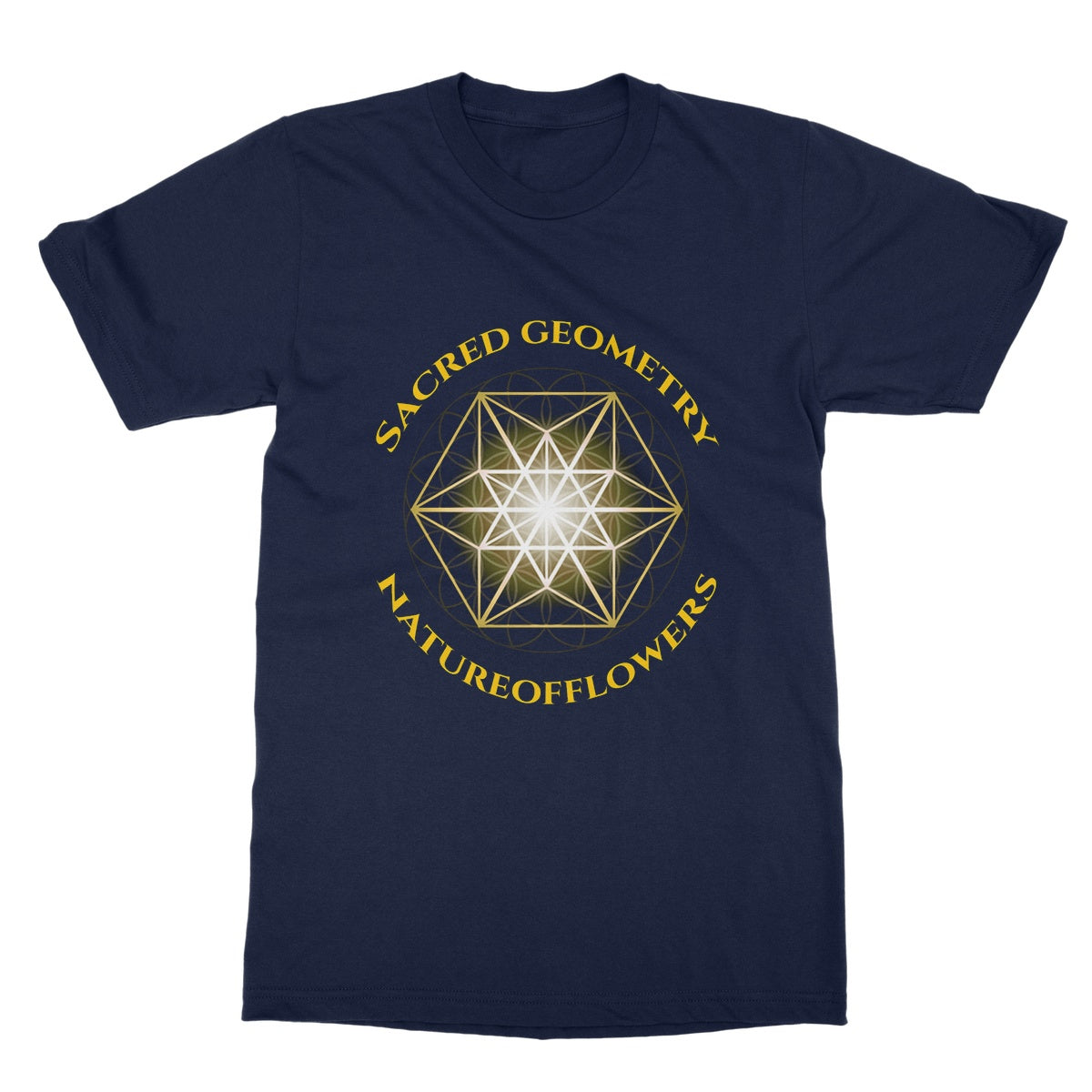 Sacred Geometry Natureofflowers Softstyle T-Shirt