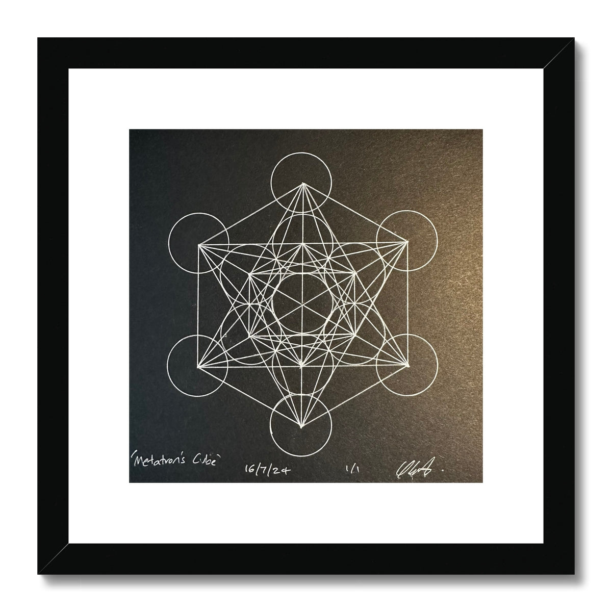 Metatron’s Cube  Framed & Mounted Print