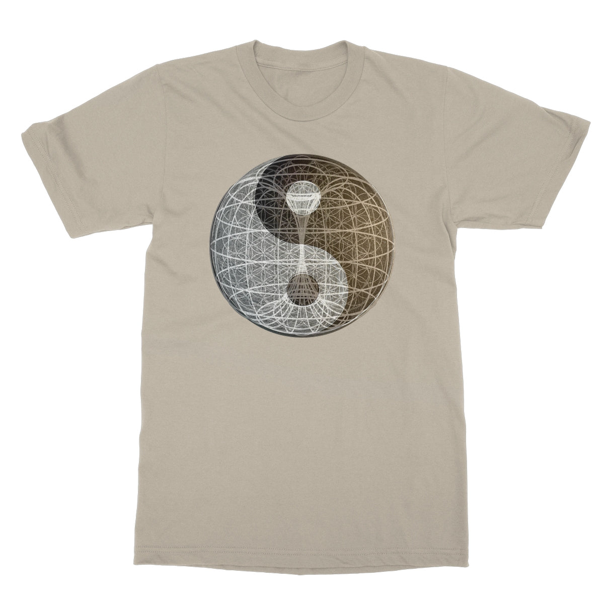 Yin Yang, Torus, Flower of Life, Unity Softstyle T-Shirt