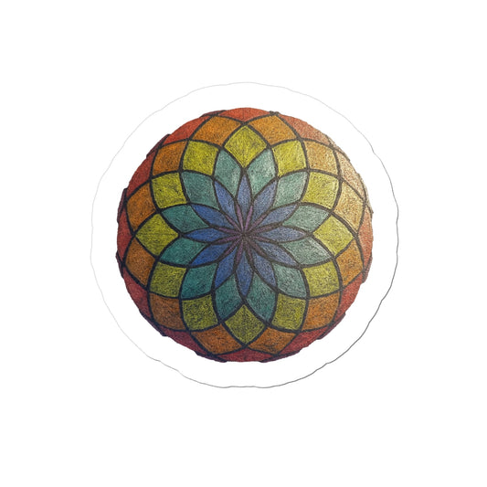 Lotus of Life in Colour Sticker