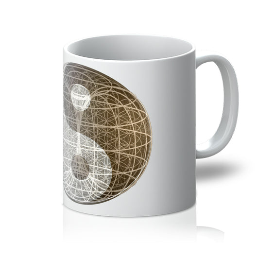 Yin Yang, Torus, Flower of Life, Unity Mug