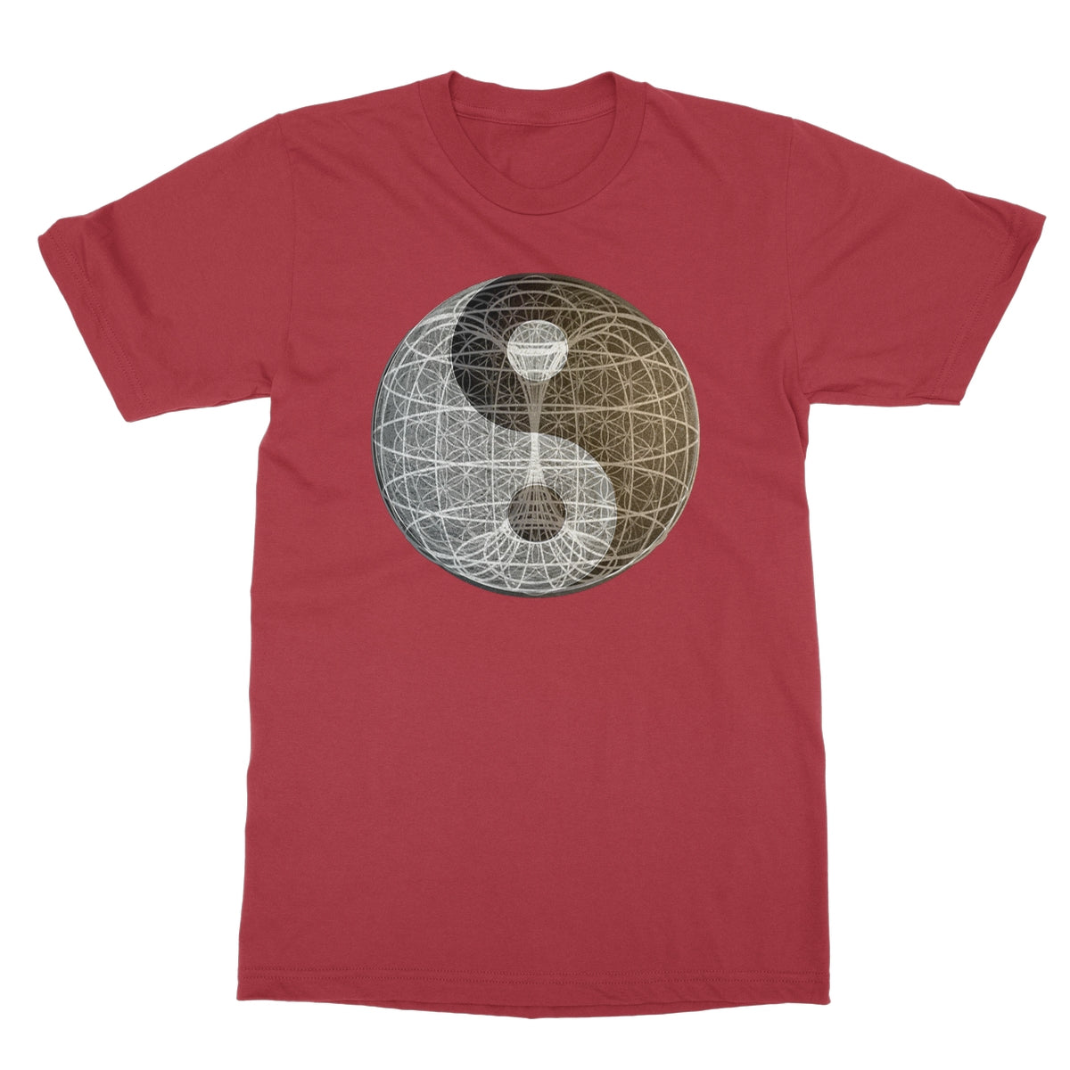 Yin Yang, Torus, Flower of Life, Unity Softstyle T-Shirt