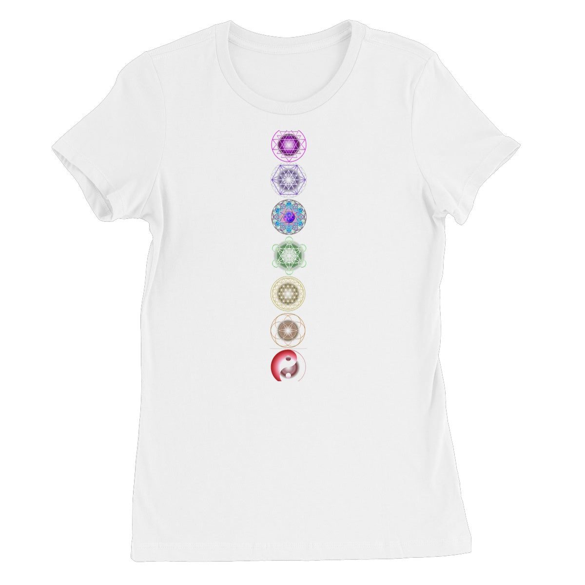 Sacred Geometry symbols Chakra Women's Favourite T-Shirt