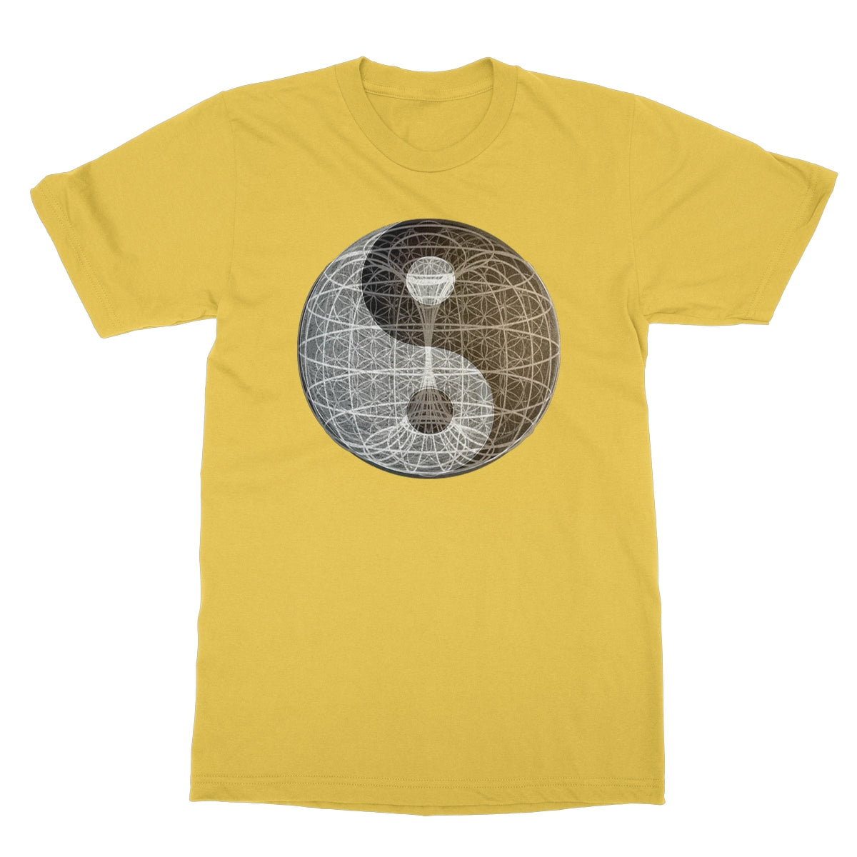 Yin Yang, Torus, Flower of Life, Unity Softstyle T-Shirt