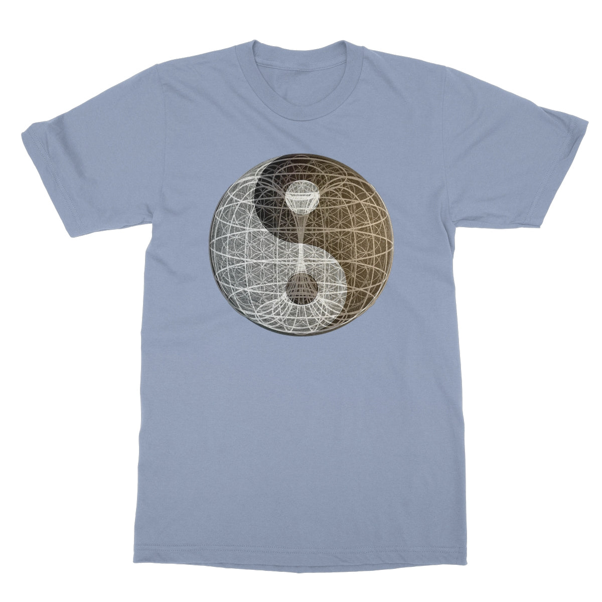 Yin Yang, Torus, Flower of Life, Unity Softstyle T-Shirt