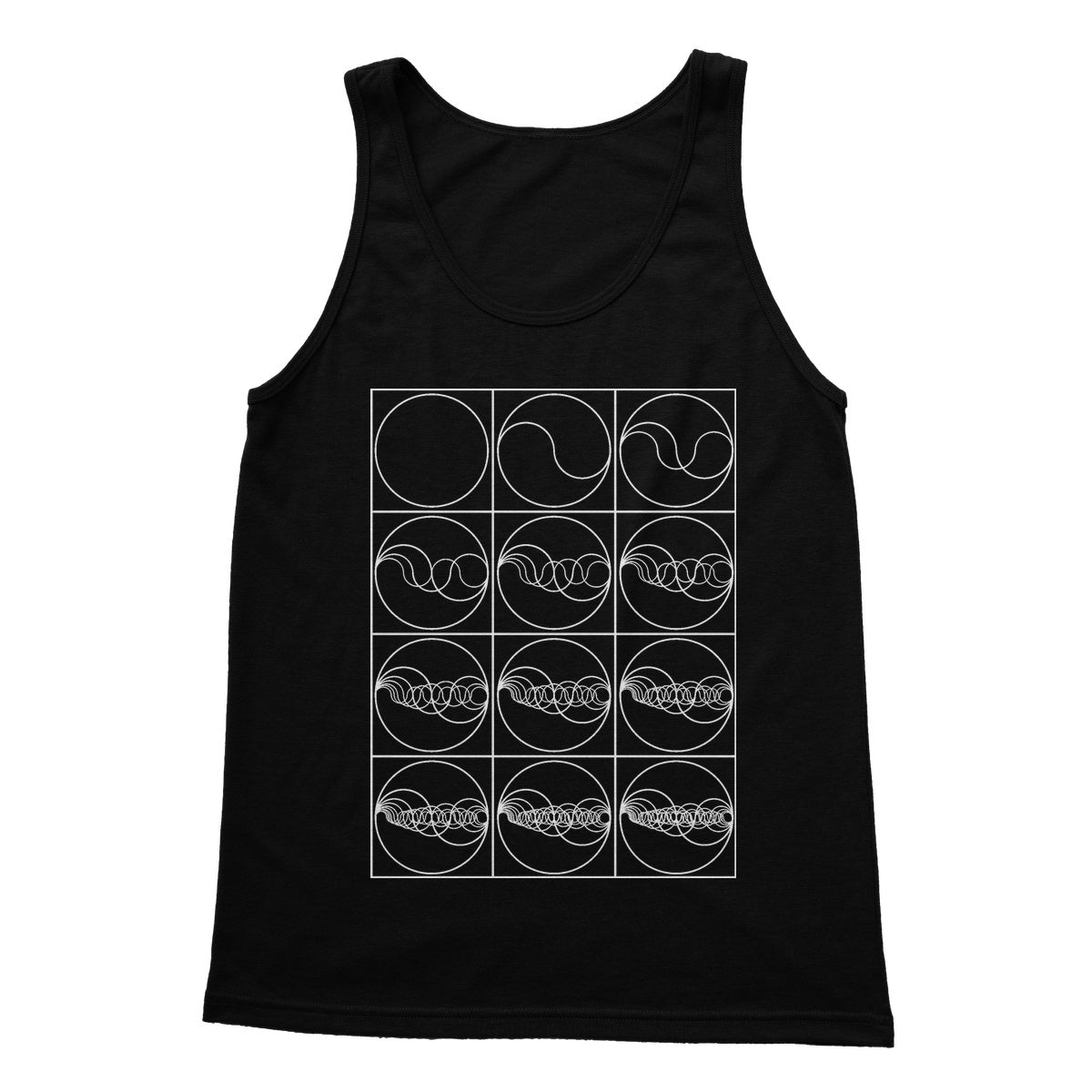 12 Waves Softstyle Tank Top - Nature of Flowers
