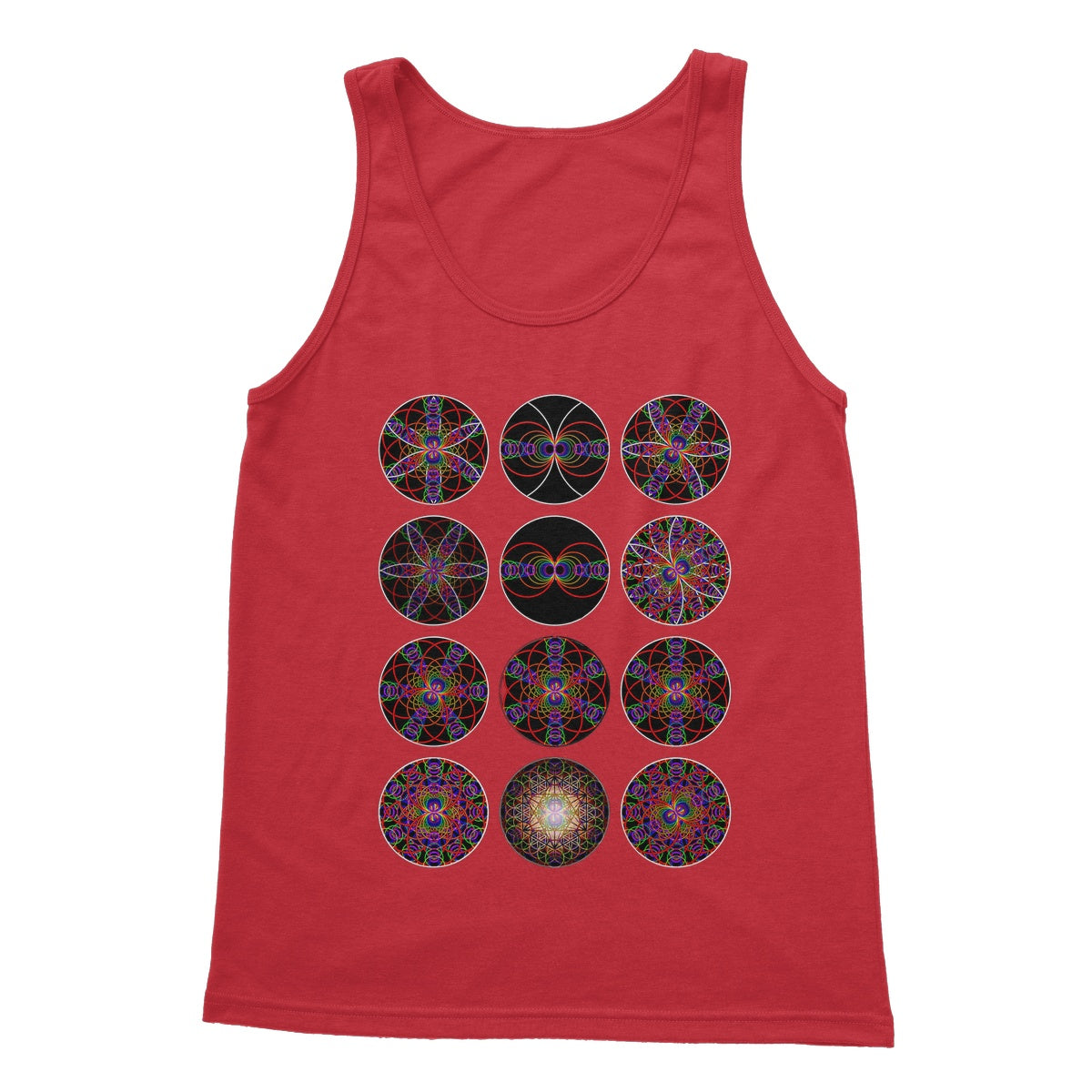 12 variations of sound waves electromagnetic energy 1 Softstyle Tank Top