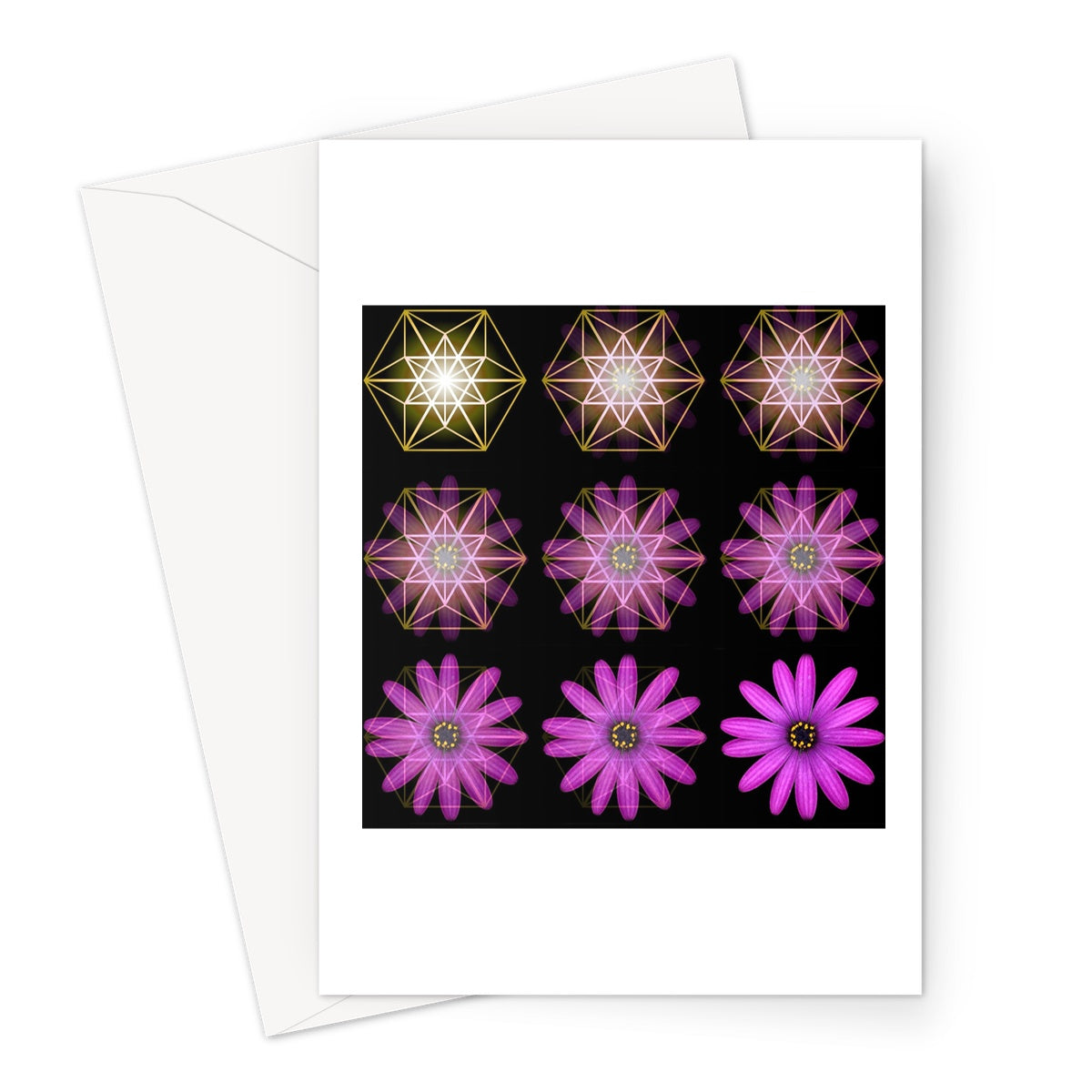 The Geometry of a Flower 1 Greeting Card