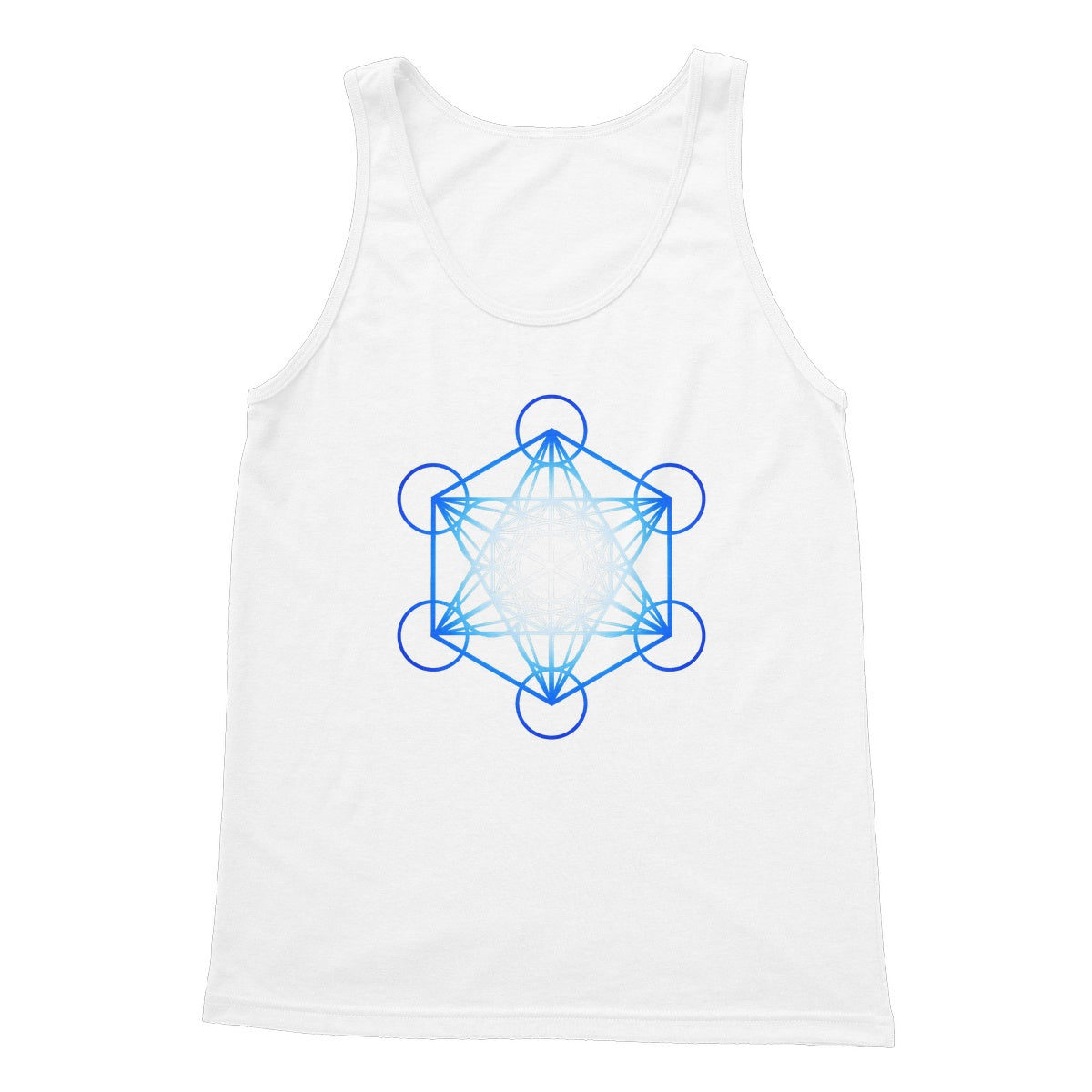 Metatron's Cube Softstyle Tank Top - Nature of Flowers