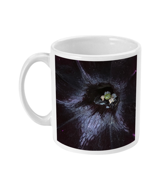 Dark Purple Double Flower Mug - Nature of Flowers