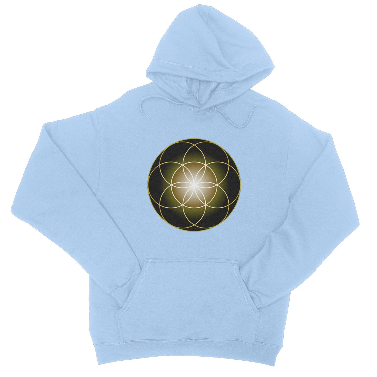 Seed of Life in Gold College Hoodie