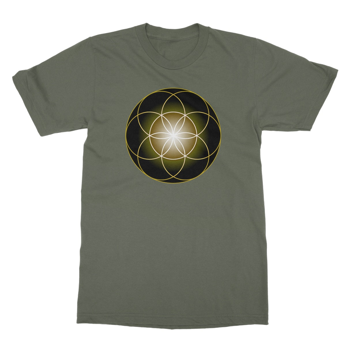 Seed of Life in Gold T-Shirt - Nature of Flowers