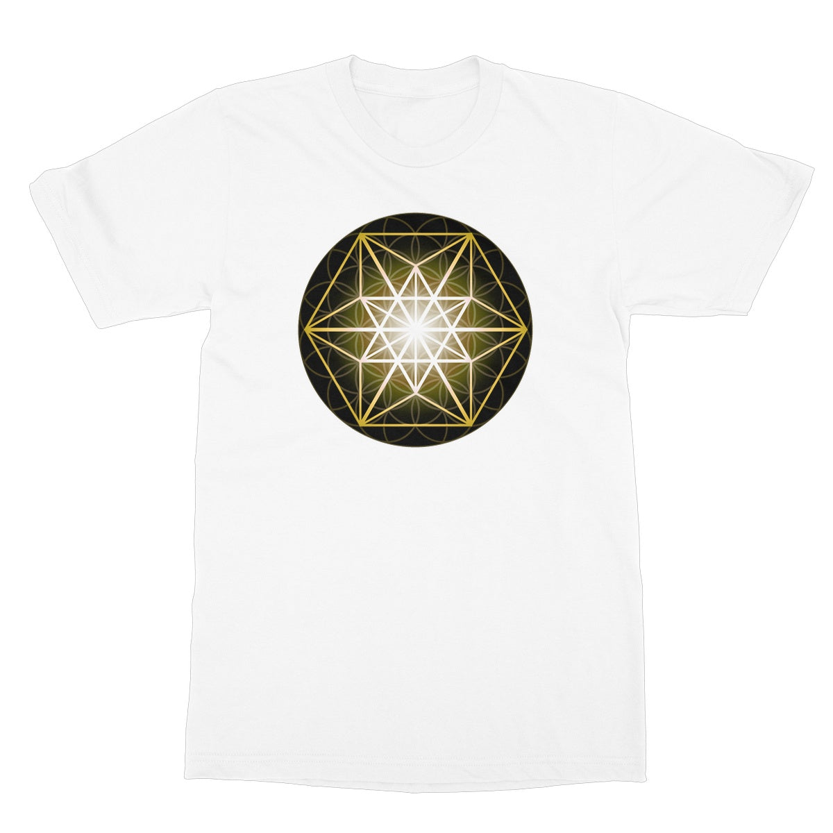 Vector Equilibrium in Gold Softstyle T-Shirt