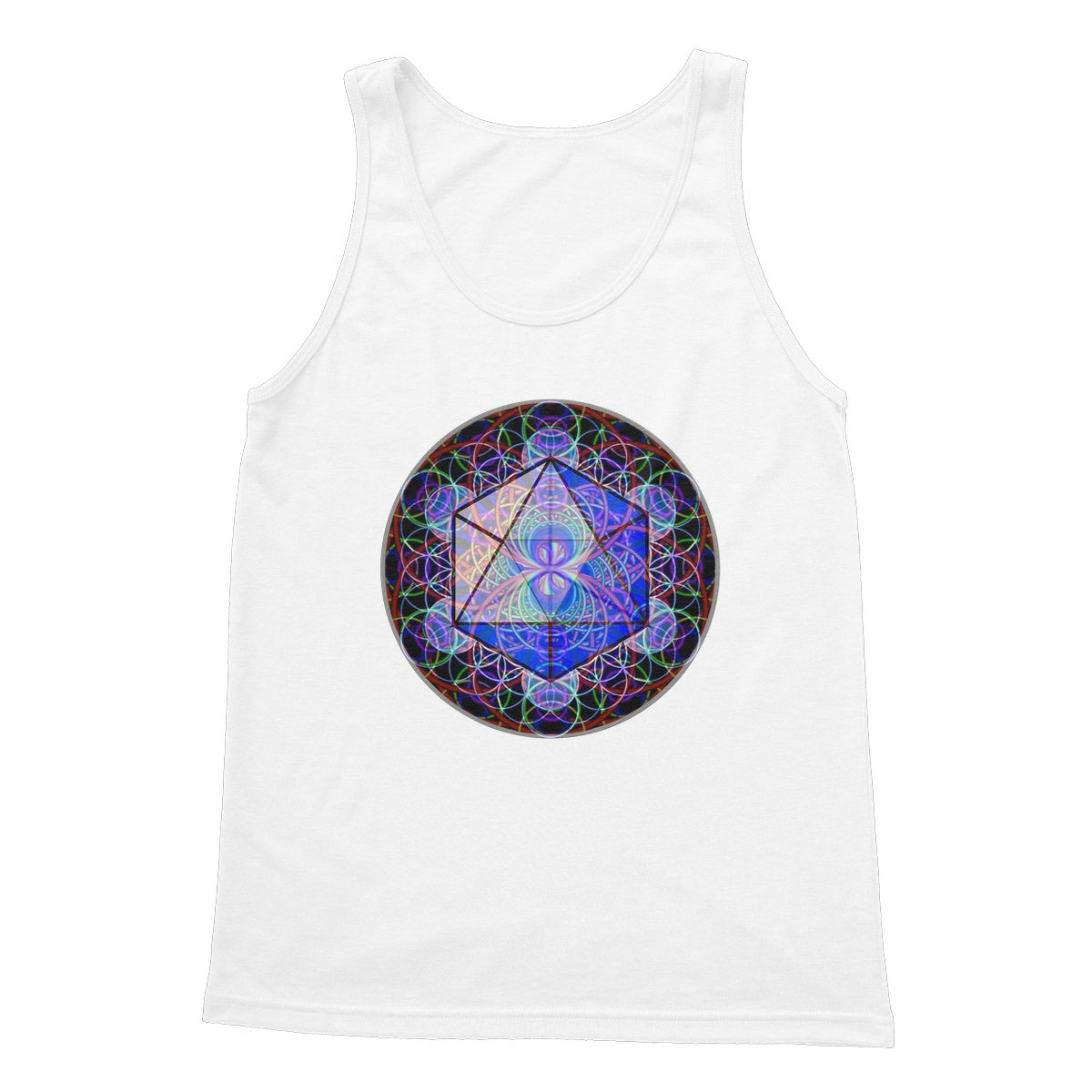 The Platonic Solid Icosahedron Softstyle Tank Top