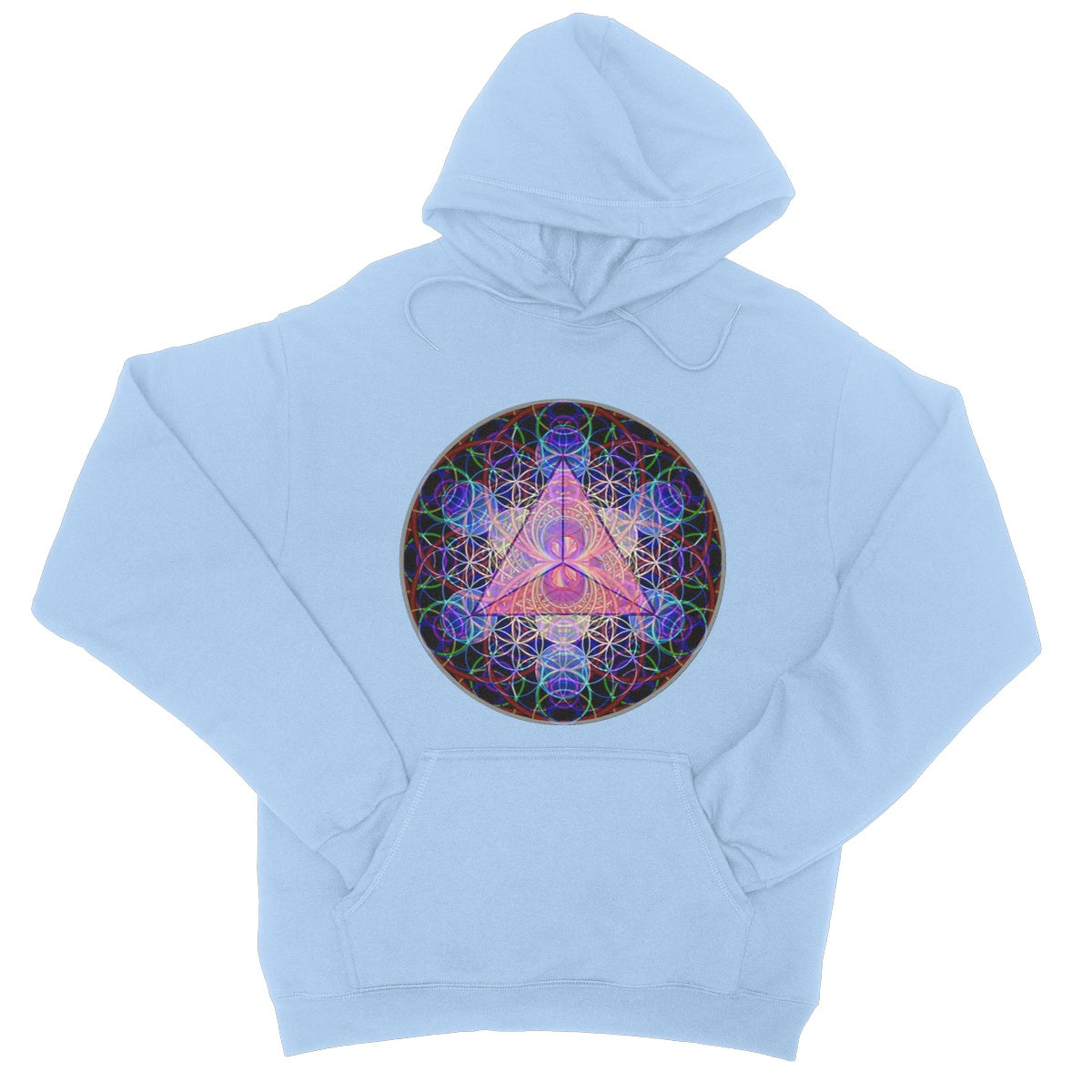 The Platonic Solid Tetrahedron College Hoodie