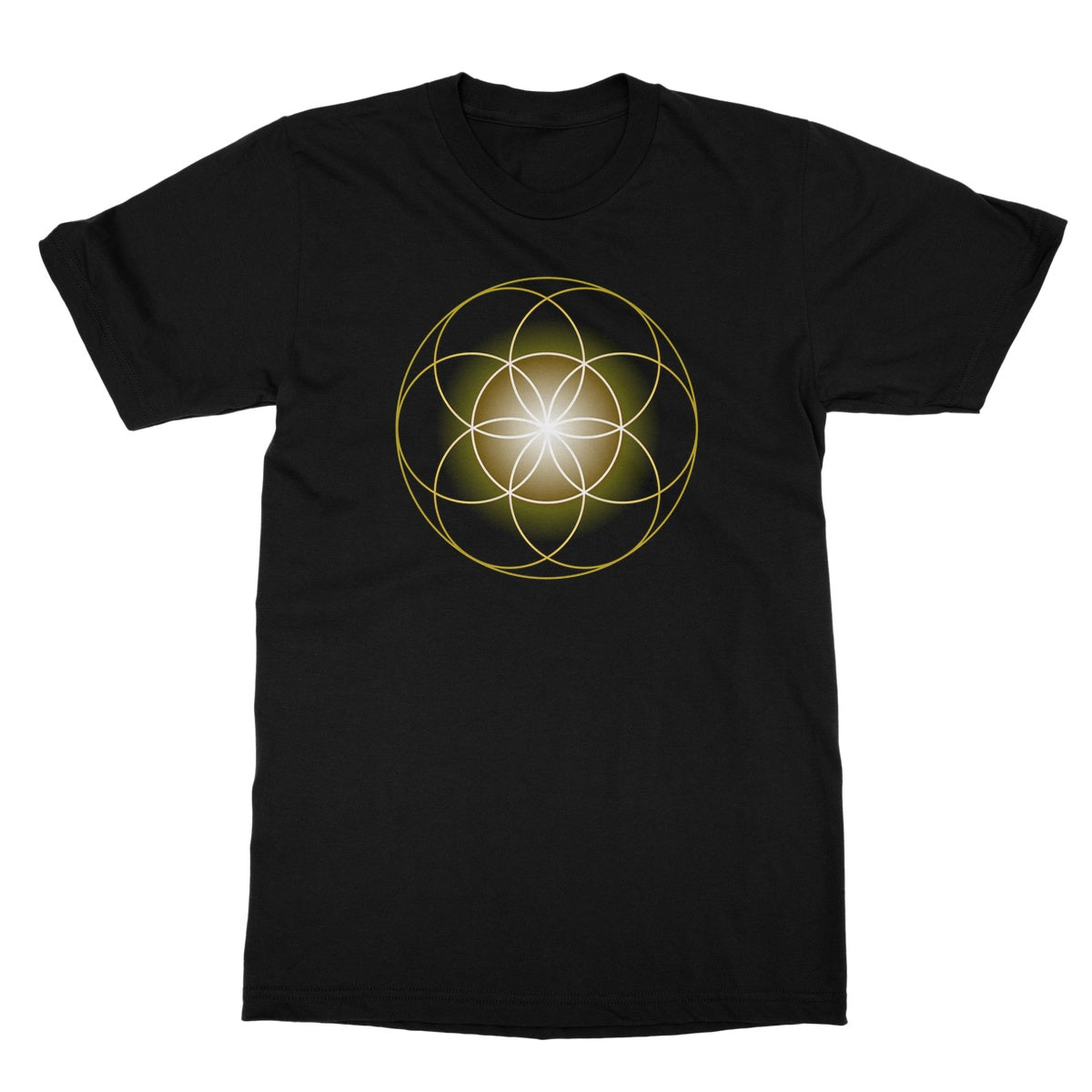 Seed of Life in Gold T-Shirt - Nature of Flowers