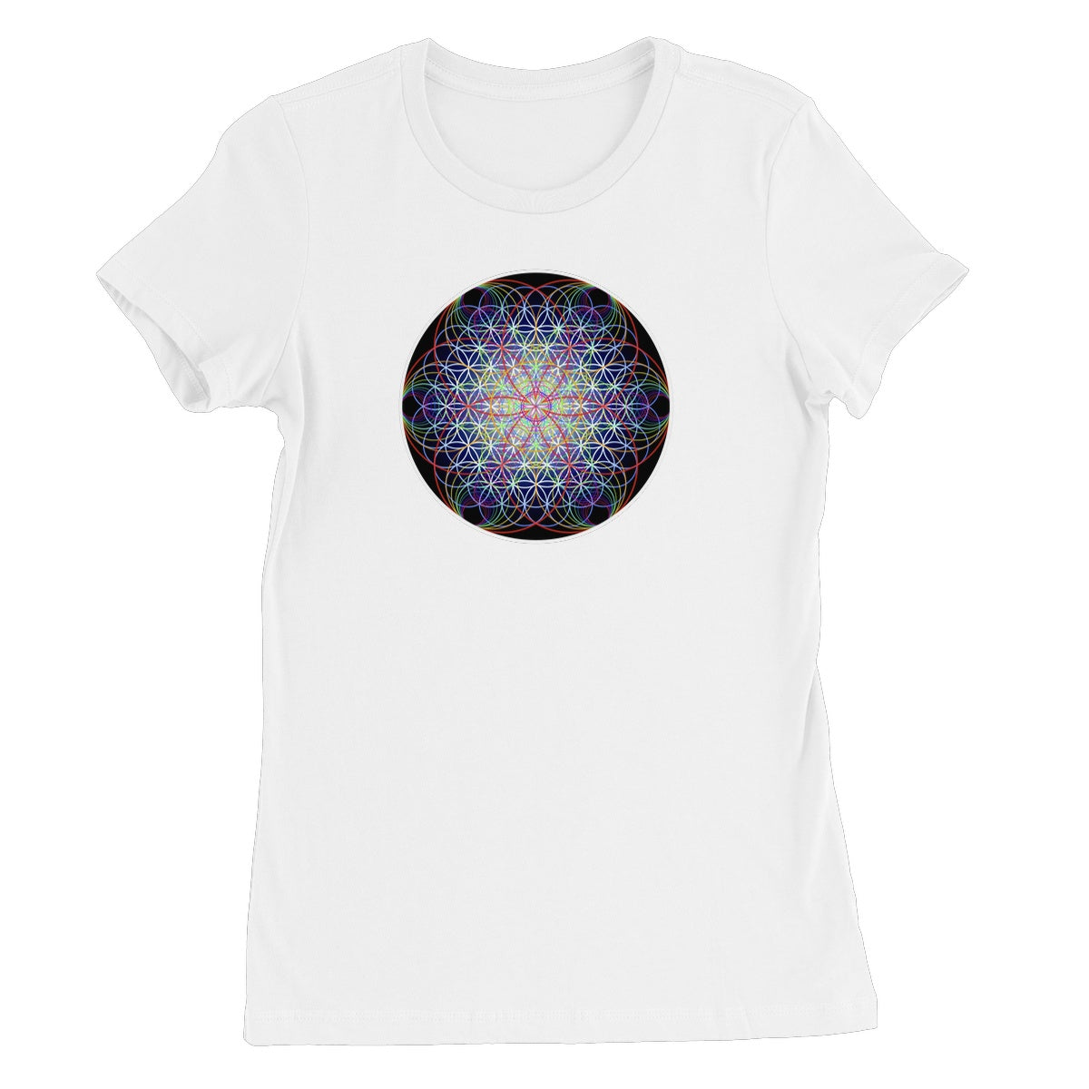 Sound Waves Resonating within the Flower of Life Women's Favourite T-Shirt
