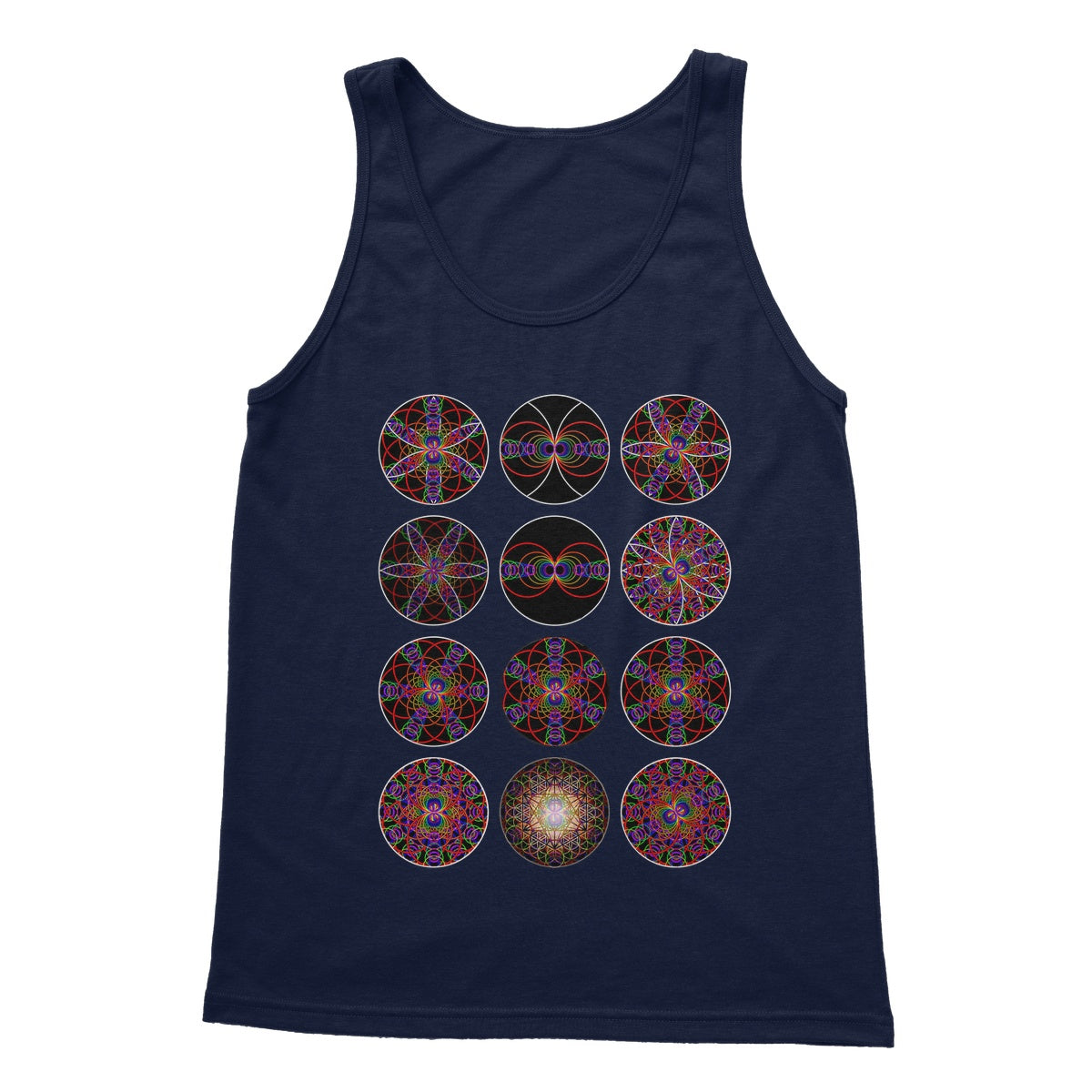 12 variations of sound waves electromagnetic energy 1 Softstyle Tank Top