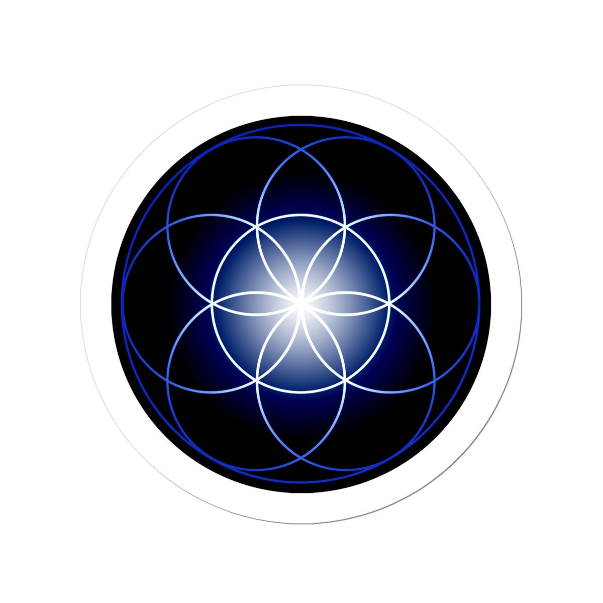 Seed of Life in Blue Sticker