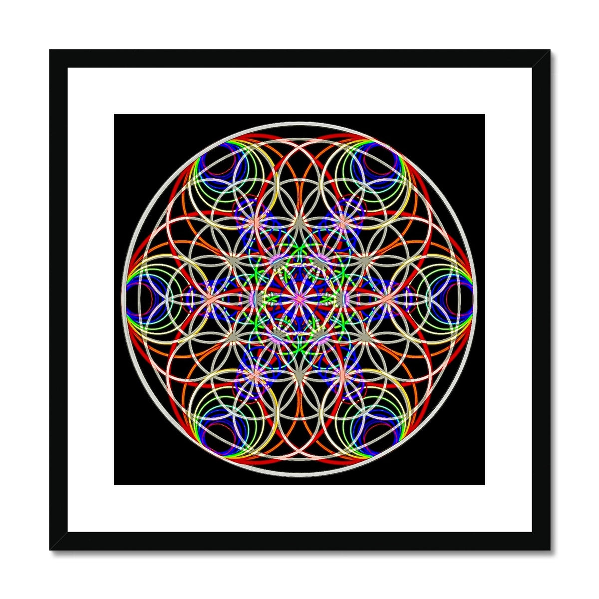 The Sound of the Flower of Life Print Framed & Mounted Print