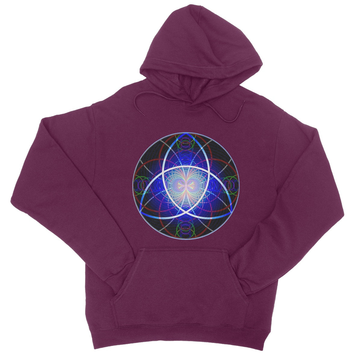 The Triquetra Rainbow Wave print College Hoodie