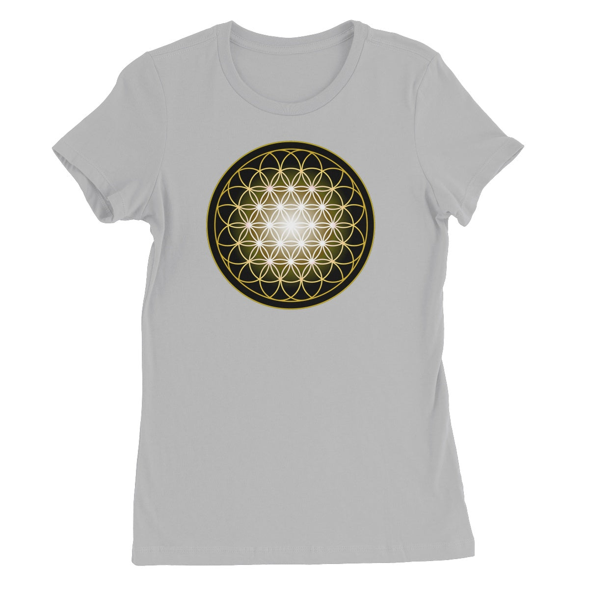 Flower of Life in Gold Women's Favourite T-Shirt - Nature of Flowers